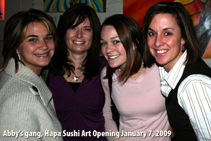 Gratitude Poppy art opening Hapa Sushi Boulder, Colorado